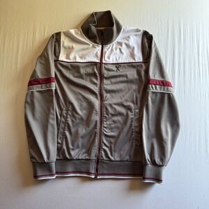 MARC ECKO CUT & SEW Track Jacket Mens XL Gray White Zip Athletic Street Style‎